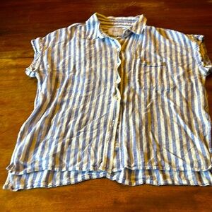 Rails Short Sleeve Stripe Top